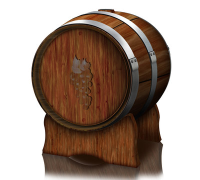 Barrique - Fa&szlig;, Weinfass, Weinlagerung, Holzfass, freigestellt