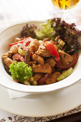 Meat and Vegetable Restaurant Meal