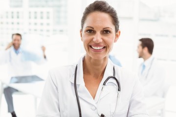 Portrait of a smiling confident female doctor