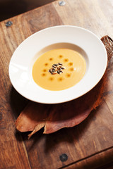 Pumpkin Yellow Creamy Soup