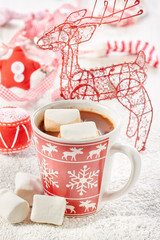 Hot chocolate with marshmallows