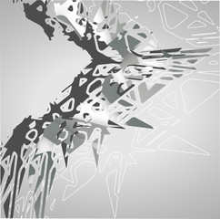 Futuristic background, geometric illustration.