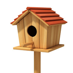 bird house 3d illustration