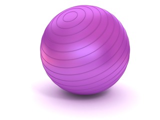 Obraz premium fitness ball isolated on white