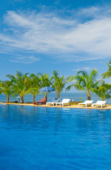Resort Relaxation Blue Luxury