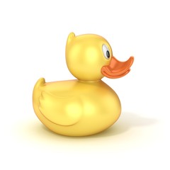 rubber duck 3d illustration