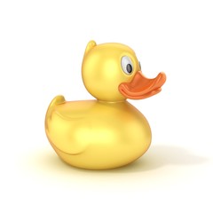 rubber duck 3d illustration