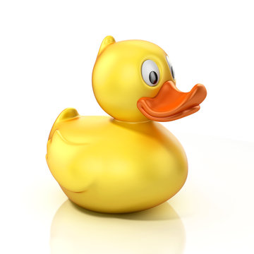 rubber duck 3d illustration