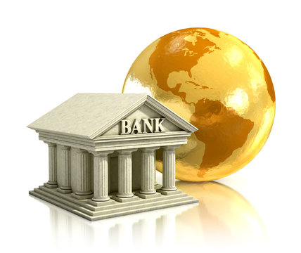 world bank 3d illustration