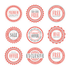 Obraz premium Retail Badges