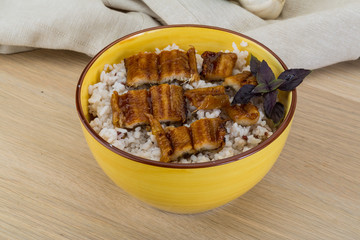 Eel with rice