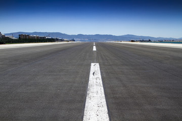 Shot of an empty runway