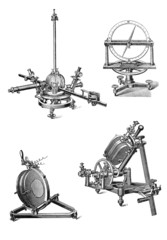 Vintage geodetic and astronomical devices