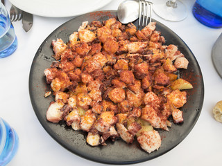 Galician octopus with paprika potatoes
