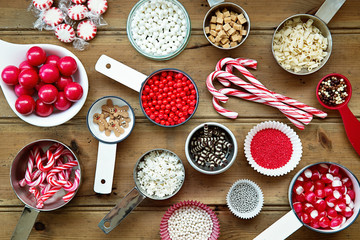 Christmas cupcake decorations