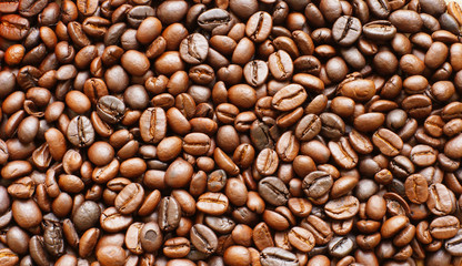 roasted coffee beans, can be used as a background