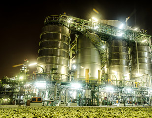 storage tank in petrochemical plant