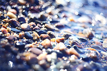 colorful pebbles pebbles on the beach