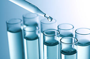 science laboratory test tubes © kwanchaift