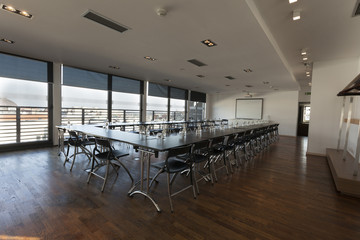 Interior of a modern conference room 