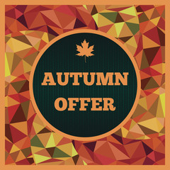 Autumn offer