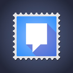 Mail stamp icon with a tooltip