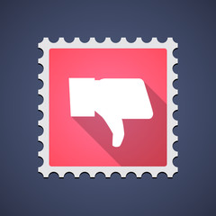 Mail stamp icon with a hand
