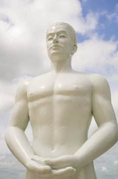 White angle sculpture, Korat, Thailand