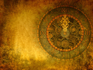 Vintage Grunge background, passing  time concept