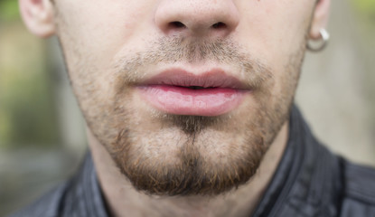 Obraz premium Mouth and facial hair