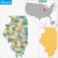 Illinois map