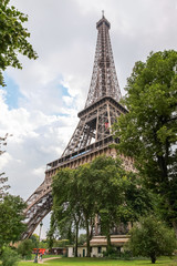 Eiffel Tower view from the garden