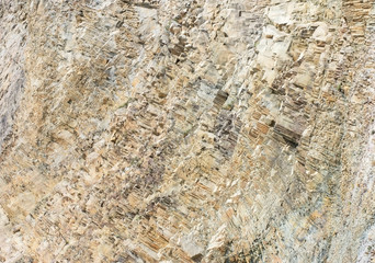 close-up relief of the rocks