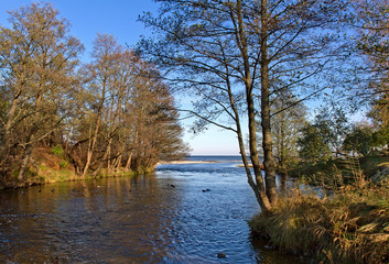 Mouth of small river.