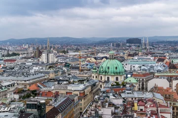 Foto auf Alu-Dibond Vienna view from above © cristiannicula