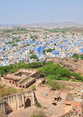 Jodhpur - the blue city. Rajasthan, India