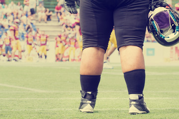 Fototapeta premium Big guy - American football player