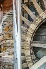 Holz Wasserrad Mühle