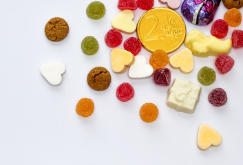 Assorted holiday candy for Sinterklaas