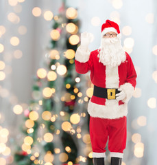 man in costume of santa claus