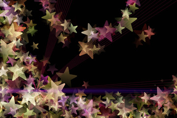 wonderful christmas design with stars