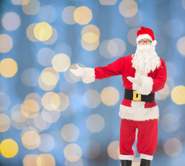 man in costume of santa claus