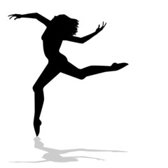 silhouette di ballerina