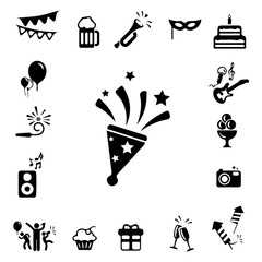 Celebration and Party icons set