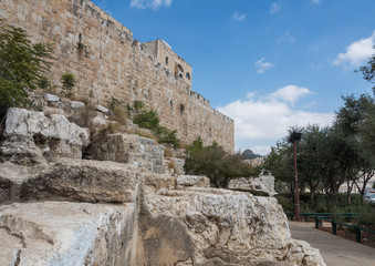 Fototapeta na wymiar Old city walls
