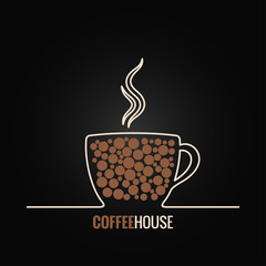 coffee cup menu design background