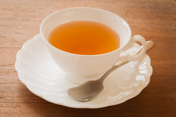 tea cup full of tea