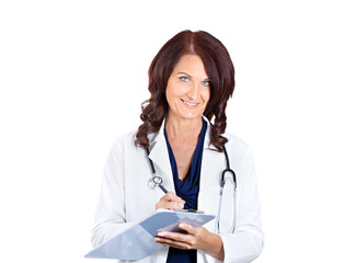 Fototapeta premium Smiling female doctor