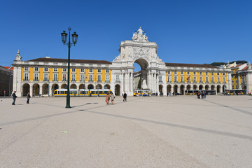Obraz premium Rua Augusta, Tor, Baixa Pombalina, Comércio, Portugal, Lissabon