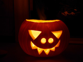 traditional Carved Halloween pumpkin 